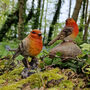 Pair Of Cute Robin Red Breast Garden Ornaments, thumbnail 3 of 9