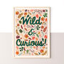 Wild And Curious Woodland Nursery Print, thumbnail 1 of 7