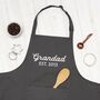 Personalised Grandad And Child Father's Day Apron Set, thumbnail 2 of 8