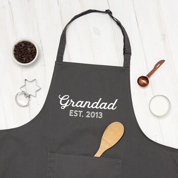 Personalised Grandad And Child Father's Day Apron Set, 2 of 8