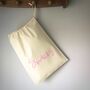 Personalised Cotton Drawstring Snacks Bag, thumbnail 5 of 5