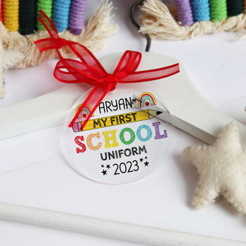 My First School Uniform Hanger Tag Personalised, 10 of 12