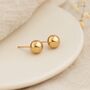 9ct Yellow Gold Polished Ball Stud Earrings – 6mm, thumbnail 3 of 6
