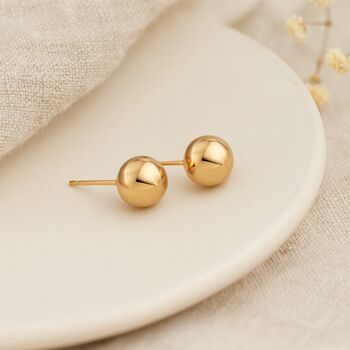 9ct Yellow Gold Polished Ball Stud Earrings – 6mm, 3 of 6