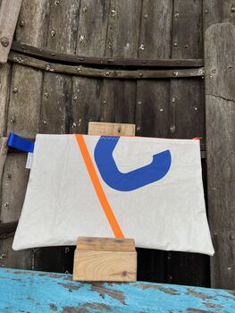 No2 Large Recycled Multifunctional Sailcloth Pouch, 7 of 7