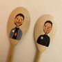 Handpainted Custom Wooden Spoon Couples Set, thumbnail 4 of 5