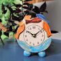 Fish Shoal Mantel Clock Orange And Blue, thumbnail 2 of 8
