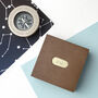 Personalised Brass Travellers Compass With Wooden Box, thumbnail 5 of 8