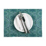 Arts And Crafts Agapanthus Canvas Placemat Set, thumbnail 3 of 10