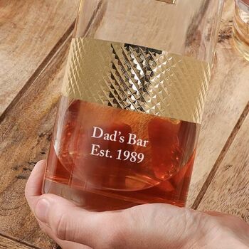 Personalised Gold Decanter And Tumblers Gift Set, 3 of 7