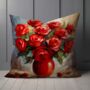 Vermilion Vitality Hand Made Poly Linen Cushions, thumbnail 5 of 8