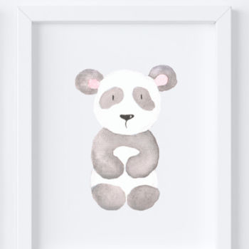 Nursery Safari Animal Baby Art Prints Set, 4 of 10