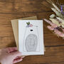 Illustrated Bear Floral Crown Greeting Card, thumbnail 4 of 4