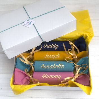 Vibrant Personalised Fabric Crackers, 2 of 12