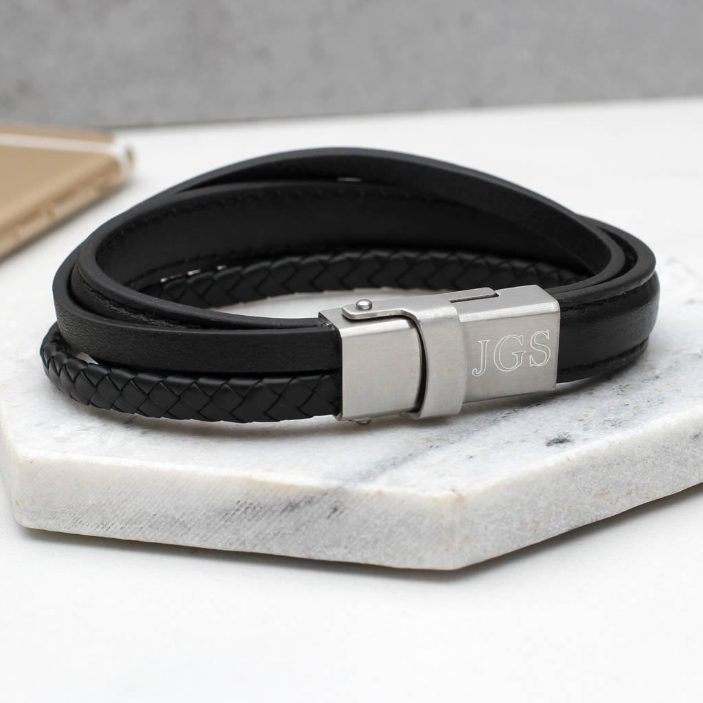 Personalised Usb Phone Charging Leather Bracelet By Hurleyburley Usb Phone Charging Leather Bracelet