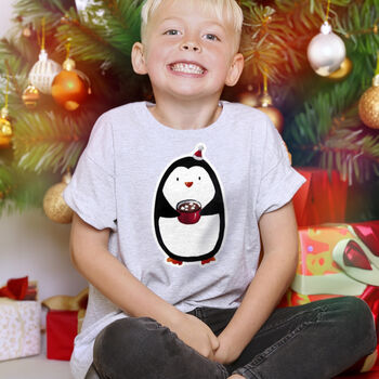 Personalised Kids Penguin T Shirt, 2 of 8