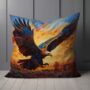 Golden Eagle Hand Made Poly Linen Cushions, thumbnail 6 of 9