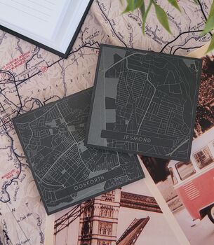 Newcastle And North East Slate Coaster Set, 2 of 8