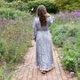 'Demi' Pink And Blue Floral Paisley Maxi Dress, thumbnail 3 of 6