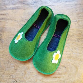 Children's Felt Flower Slippers By Isolyn, 9 of 9