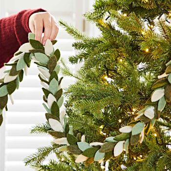 Felt Greenery Christmas Garland, 2 of 4