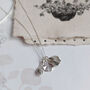 Sterling Silver Birth Flowers Family Necklace, thumbnail 2 of 9