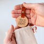 Engraved 'You're My Hero' Wooden Keyring For Dad, thumbnail 2 of 4