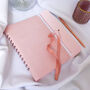 Personalised Vegan Leather Notebook | Blush Pink, thumbnail 1 of 4