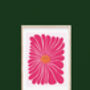 A3 Happy/Sad Flower Pink Print, thumbnail 2 of 3