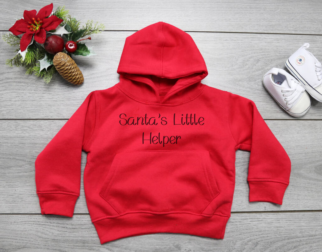 Santa's Little Helper Baby Hoodie By The Gift Project ...