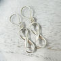 Sterling Silver Infinity Hook Drop Earrings, thumbnail 1 of 5