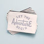 'Let The Adventure Begin' Travel Pouch, thumbnail 8 of 11