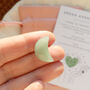 Grounding Green Aventurine Moon Crystal, thumbnail 1 of 4