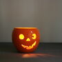 Ceramic Halloween Tealight Holder Pumpkin Face, thumbnail 1 of 2