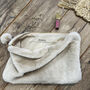 Faux Fur Personalised Hidden Message Cosmetic Bag, thumbnail 1 of 6
