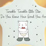Personalised Porcelain Hanging Star Decoration With Name Keepsake Baby Gift, thumbnail 2 of 3