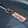 22nd Anniversary Solid Copper Key Ring Gift, thumbnail 9 of 12