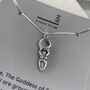 Sterling Silver I Am Moon Goddess Necklace, thumbnail 3 of 9