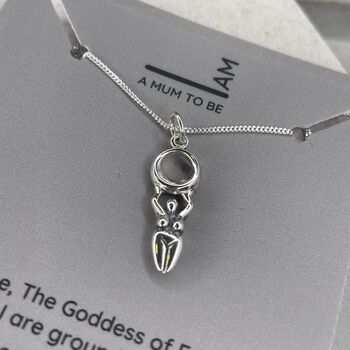 Sterling Silver I Am Moon Goddess Necklace, 3 of 9