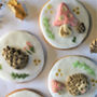 Personalised Hand Iced Woodland Creatures Biscuit Box, thumbnail 11 of 12