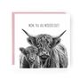 Mum You Are Moo Velous Highland Coo Mother's Day Card, thumbnail 1 of 5