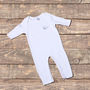 Personalised My Dog Footless Baby Grow, thumbnail 2 of 5