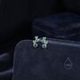 Emerald Green Cz Bubble Cluster Stud Earrings, thumbnail 7 of 11