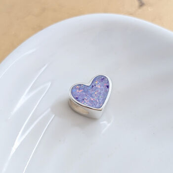 Memorial Ashes Heart Charm Bead, 2 of 7