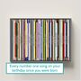 60th Birthday Print Music Number Ones Gift, thumbnail 11 of 11