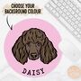 Personalised Poodle Computer Mouse Mat, thumbnail 2 of 5