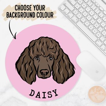 Personalised Poodle Computer Mouse Mat, 2 of 5
