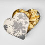 Heart Shaped Tin In Swedish Design Filled With Chocolate Truffles Tack, thumbnail 1 of 8