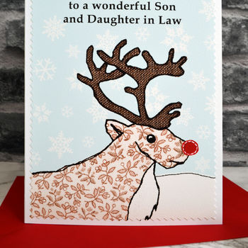 'Reindeer' Personalised Christmas Card, 3 of 3