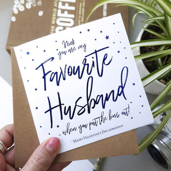 You're My Favourite Husband | Valentine's Card, 2 of 5